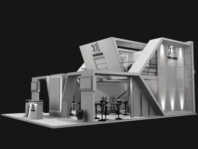 Booth Exhibition Stand a456a 3D model