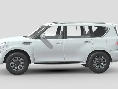 Nissan Patrol 2020 Low-poly 3D model