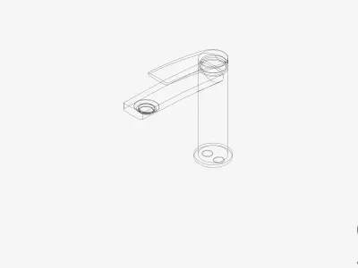 Basin Mixer - Luxury - Mako Low-poly 3D model