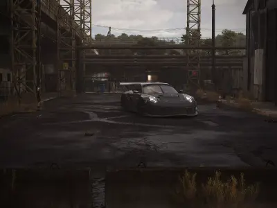 Porsche Warehouse - Full Cgi 3D model