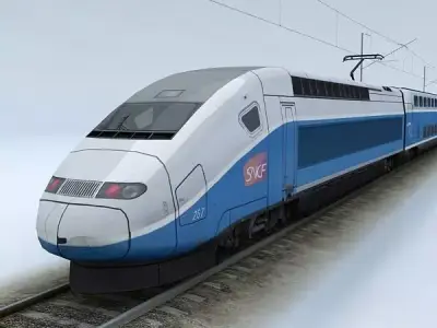 TGV Duplex Low-poly 3D model