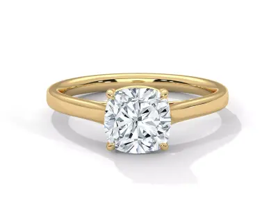 solitaire ring with detail images and 360 render videos 30 3D print model