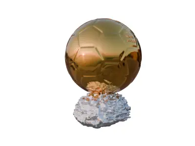 Ballon Dor  France Football  - Golden Ball -  Fifa Ballon dOr 3D model