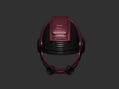 helmet high poly sculpt 3d printable  3D model 3