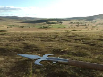 spears sword Free low-poly 3D model