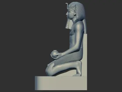 Kneeling Statue of Pharaoh Thutmose III 3d printable model 3D print model