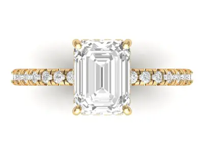 Emerald Ring Collatction 3D Model Collection