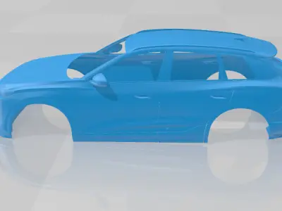 Audi Q6L e-tron - Body Car STL Model 3D print model