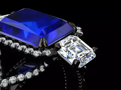 Fashion ring 2 3D print model