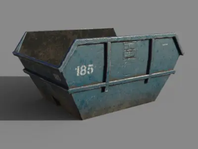 Pack elements city and country Free low-poly 3D model