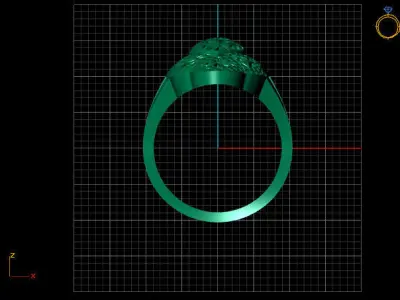 Fancy Womens Rings Plain Rings Ready STL 3DM Models Rings 3D print model 15