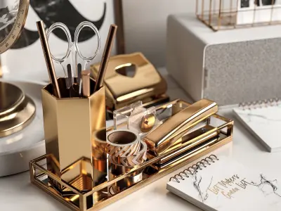 Designers workplace 3D model