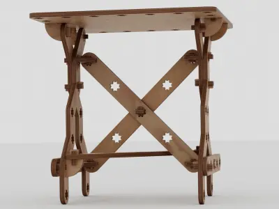 PACK  Roste stole  trestle  table1   table 2 3D model