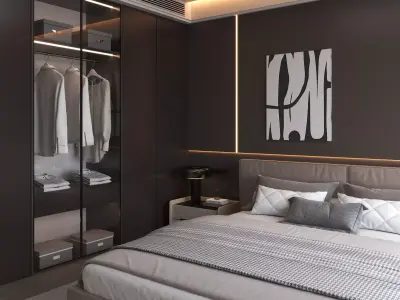 Bedroom interior 16 3D model