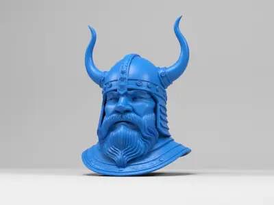 Viking Head 3D print model