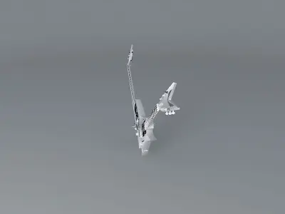 Michael Angelos Dean Double guitar Free 3D model