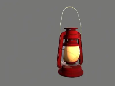 Hanging Lantern Low-poly 3D model