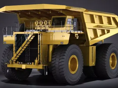 Haul Truck VRAY 3D model