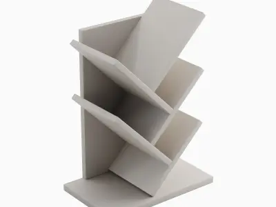 Small Bookshelf 02 Low-poly 3D model purchase