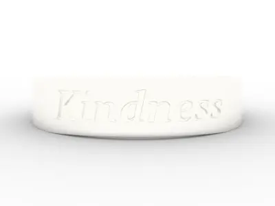 Kindness Ring Female Silver 3D print model