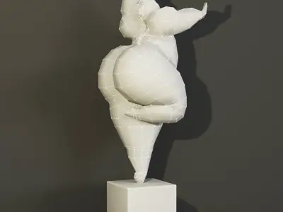 CHRISTIAN PESCHKE Figur Tanzerin 3D model