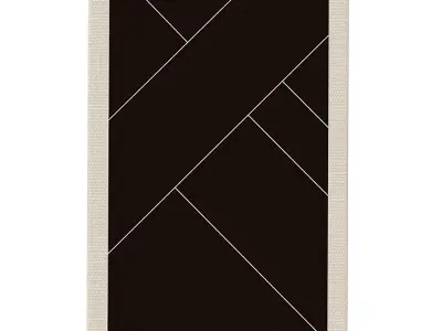 art deco rug 02 3D model