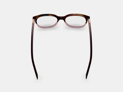 Laurel Eyeglasses in Tea Rose Fade 3D model