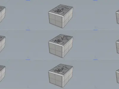 Mahjong tile Green Dragon 3dm 3D print model