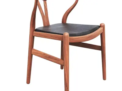 Wishbone Sandalye  3d model Low-poly 3D model