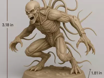 Bio-Engineer Genetic Alien Sculptor 3D Printable STL 3D print model