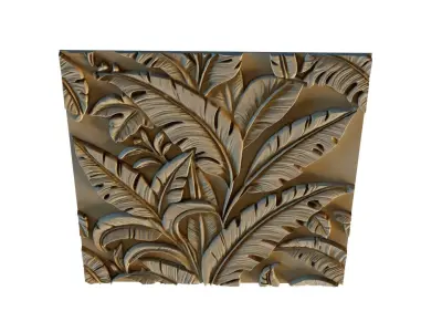 mural decor set wall panel 13 3D model