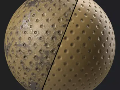 Metal Materials 38- Metal panels By Painting Pbr 4k Sbsar Texture