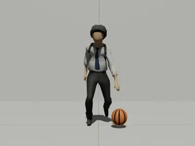 Low Poly Character Model Free low-poly 3D model