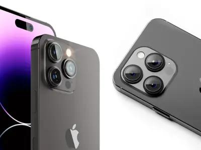 Apple Airpod Iwatch Iphone With Dry Plant Decorative Set 3D model