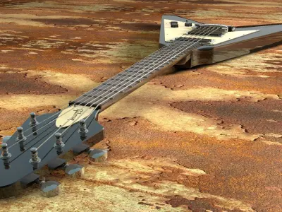 Kirk Hammett - Flying V 3D model