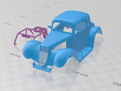 1934 Coupe - Body Car STL Model 3D print model