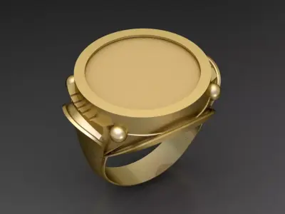 Coin Ring 1 3D print model