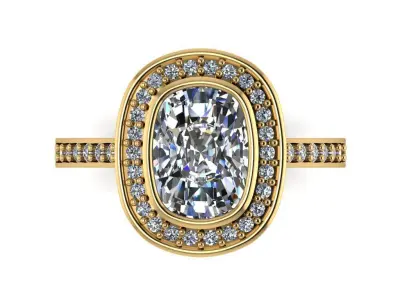 Cushion Halo Ring 633 3D print model