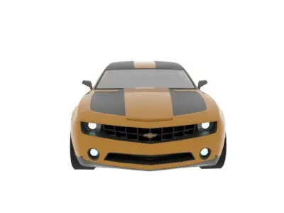 Chevrolet Camaro Bumblebee Rigged Car 3D model