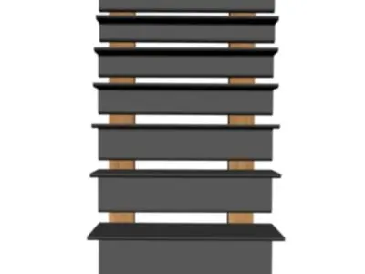 1 2in Thick Equal Angle 3D model
