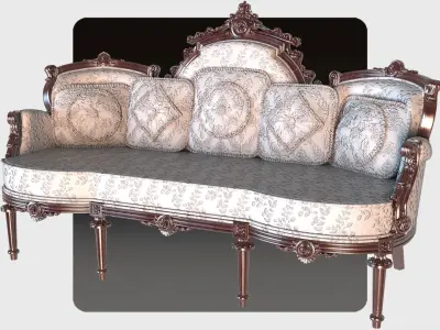 Carved canape for cnc 12 3D model