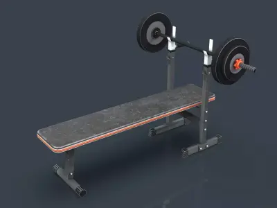 Weight Bench 3D model