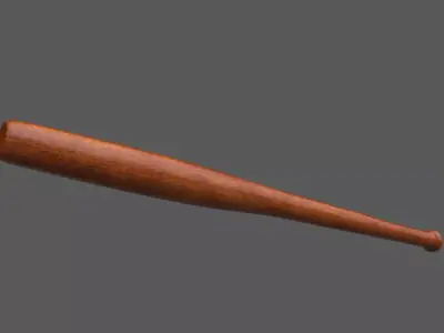 Baseball Bat Low-poly 3D model