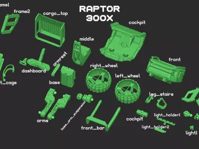 Raptor 300x Buggy  3D print model