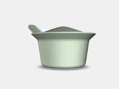 FARGKLAR Oven-serving dish with lid 1 Low-poly 3D model