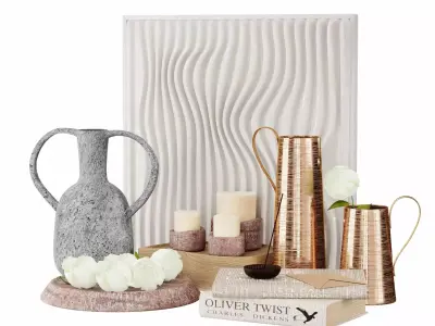 Decorative set 3D model 36