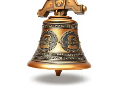 Antique Brass Bell Model Pack for Realistic Rendering and Games Low-poly 3D model