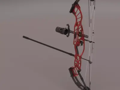 Compound bow 3D model