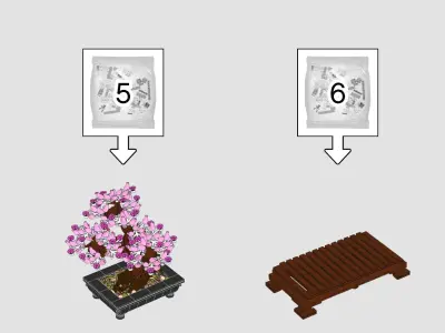 TwindBricks3D - 10281 Bonsai-Tree 3D print model