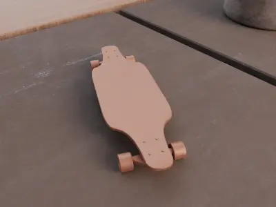 Longboard Toy 3D print model